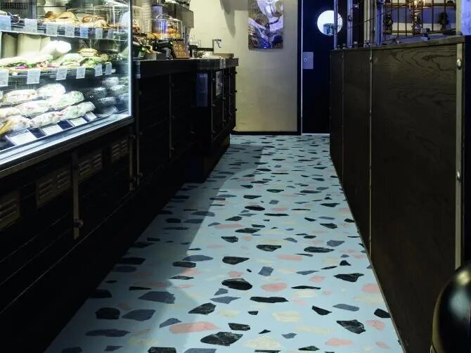 潔福（潔弗樂(lè)）肌理地板 水磨石 / 水泥紋 LVT 地板 適配辦公教育質(zhì)感空間